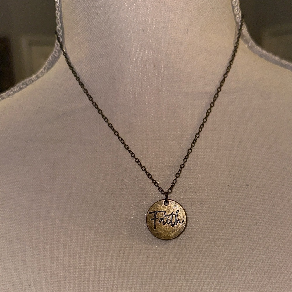 Choose Faith - copper - necklace - Picture 4 of 5